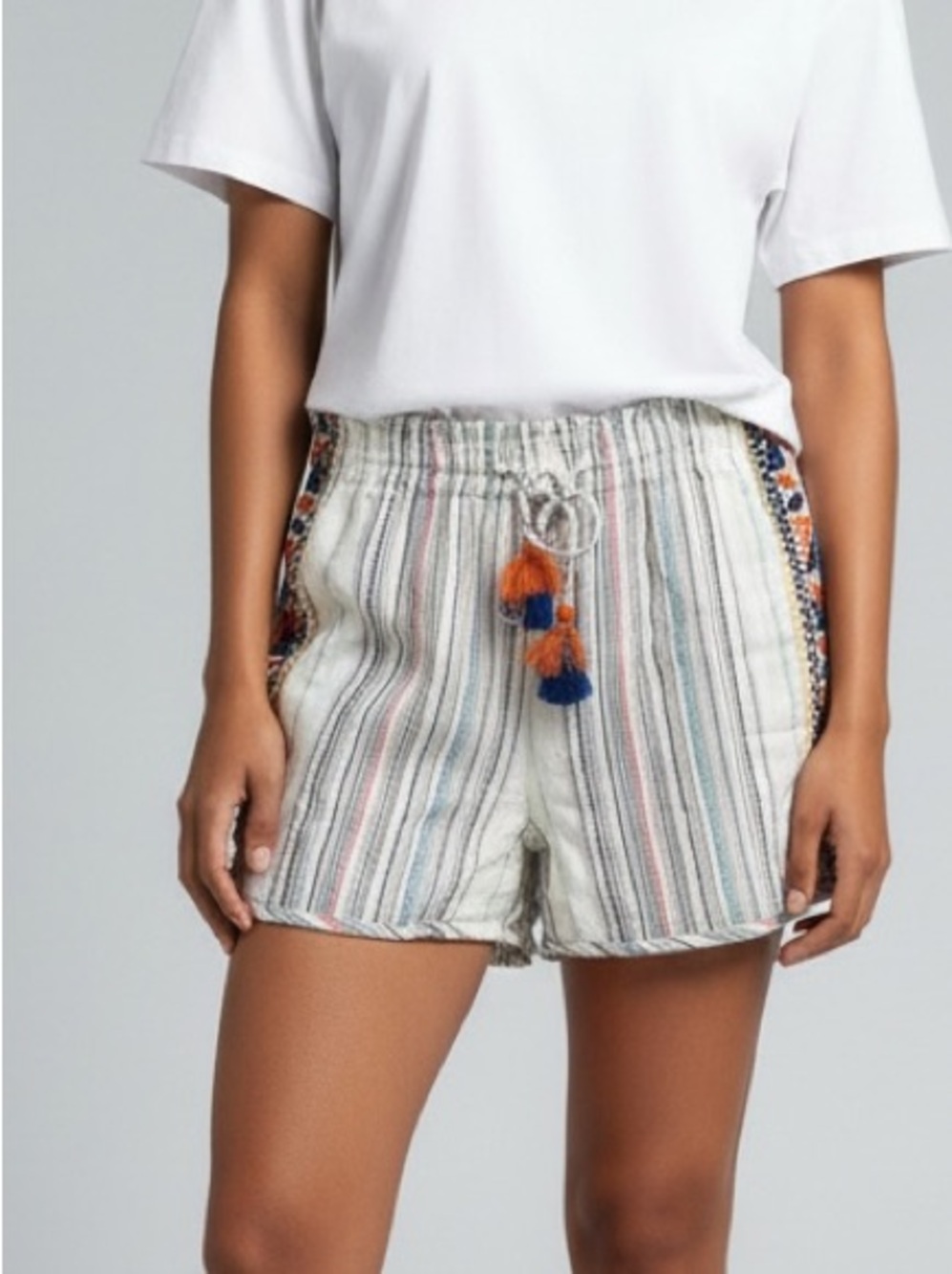 Anthropologie Laia Embroidered Shorts